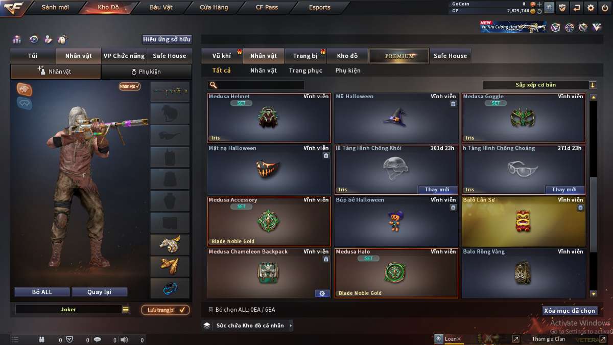 shop acc cf uy tin gia re